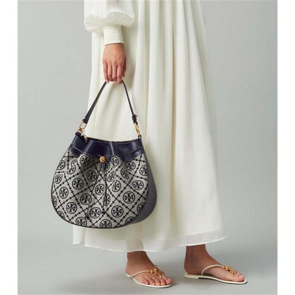 Tory Burch T Monogram Drawstring Shoulder  Bag Women Handbag Crossbody Bag